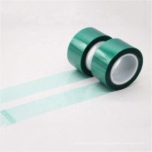 Ruban résistant aux hautes températures en silicone polyester pour animaux de compagnie vert de 25 mm de largeur
